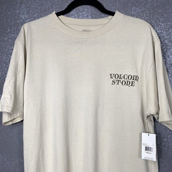 Volcom dooby short sleeve tee. “Embrace the Strange”. tan. Size small - Picture 2 of 9